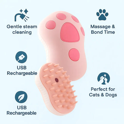 FreePaw grooming brush user manual with step-by-step instructions for pet owners